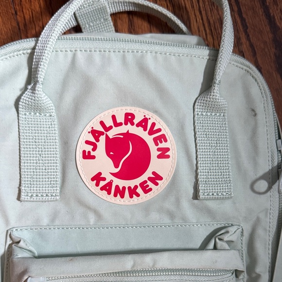 fjallraven Kanken Mini Mint Green Backpack - Picture 2 of 5